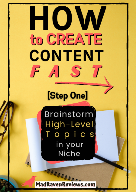 How to Create Content Fast eBooks blog posts lead magnets checklists printables
