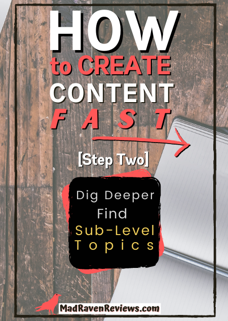How to Create Content Fast eBooks blog posts lead magnets checklists printables