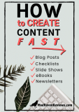 How to Create Content FAST: Blog Posts, eBooks, Newsletters…