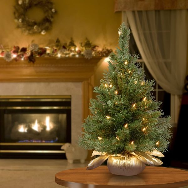 Pre Lit Table Top Artificial Christmas Tree