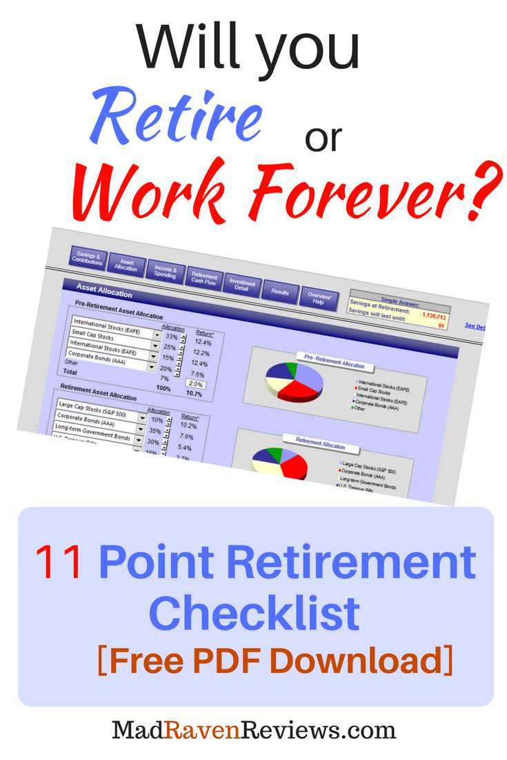11 Point Retirement Checklist [Free PDF]