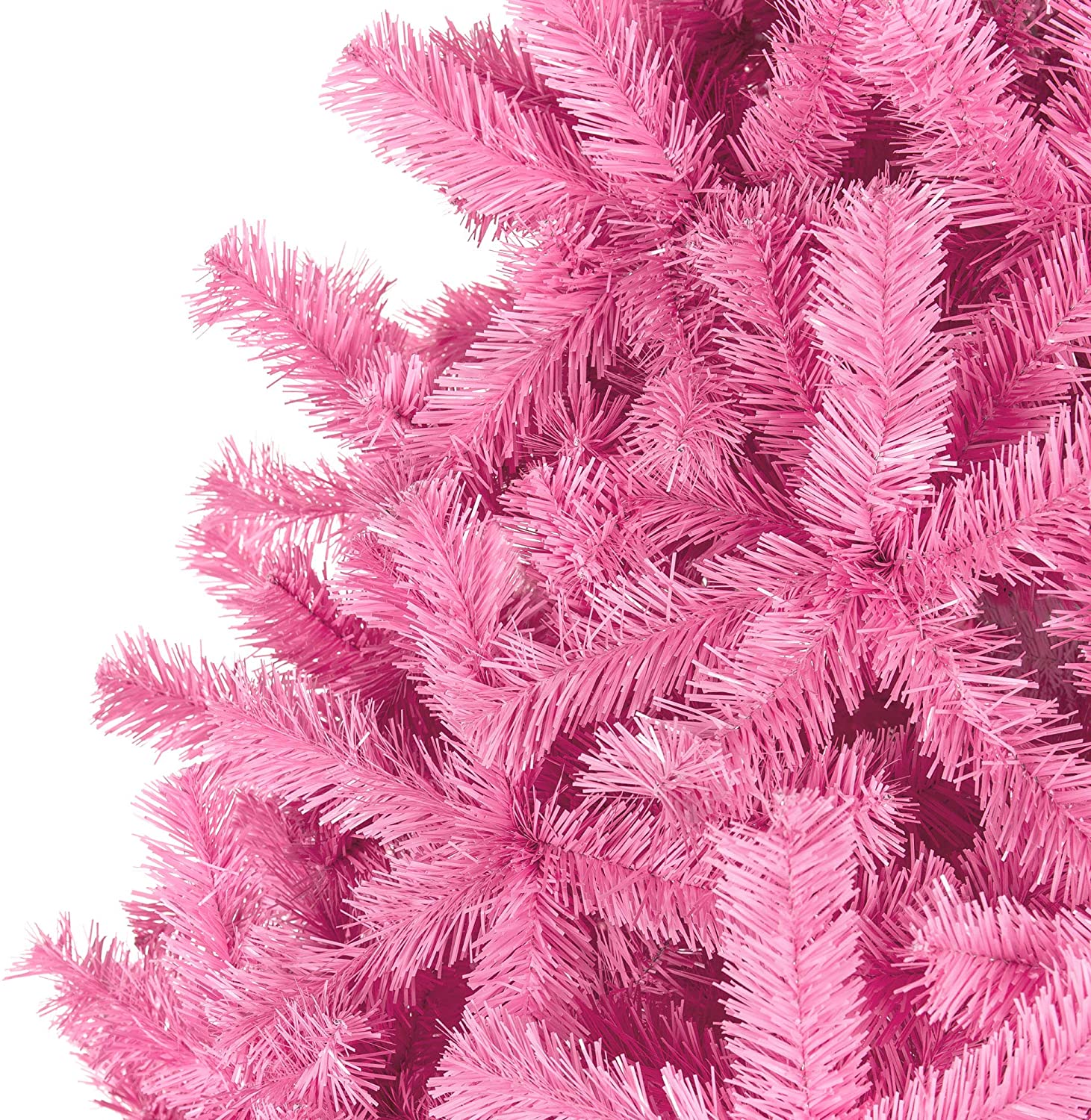 Close Up Pink Christmas Tree